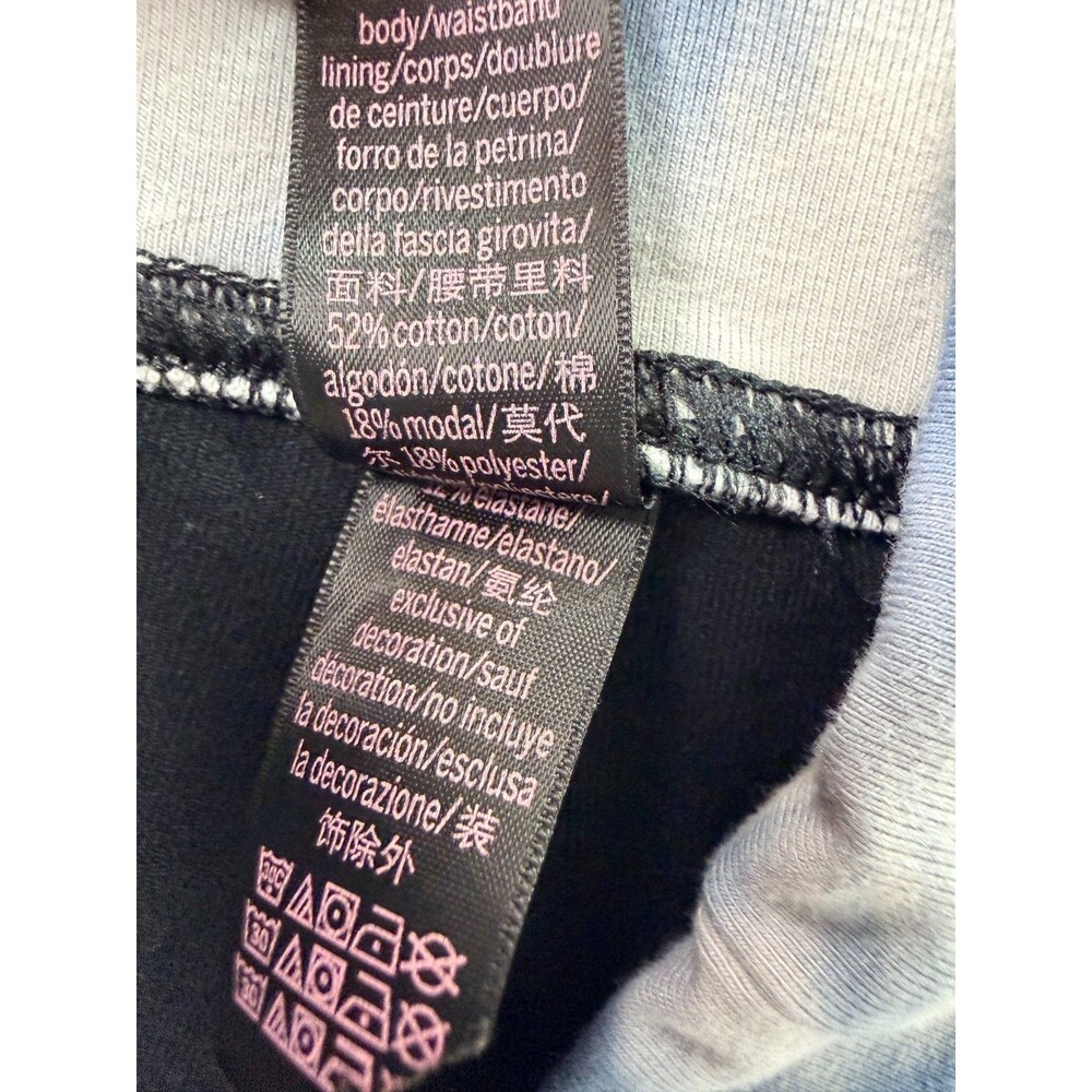 Victoria's Secret Women's M Black Tie Dye Foldover Flare Yoga Pants - Picture 4 of 10